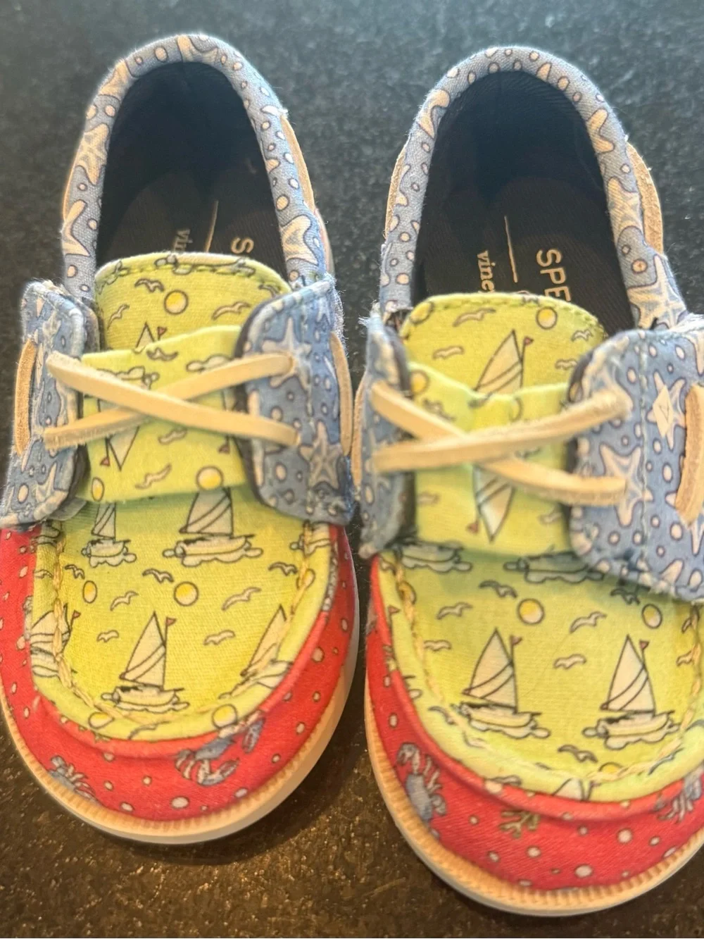Sperry Multicolor Topsider Canvas Baby Shoes